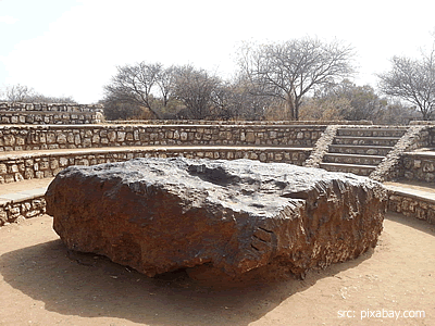 Meteorite in Namibia