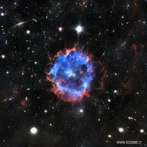 illustrazione di un resto di supernova